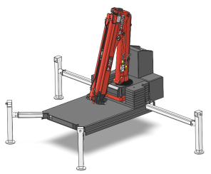Crane attachment without tracks