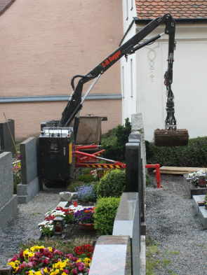 Excavators at work